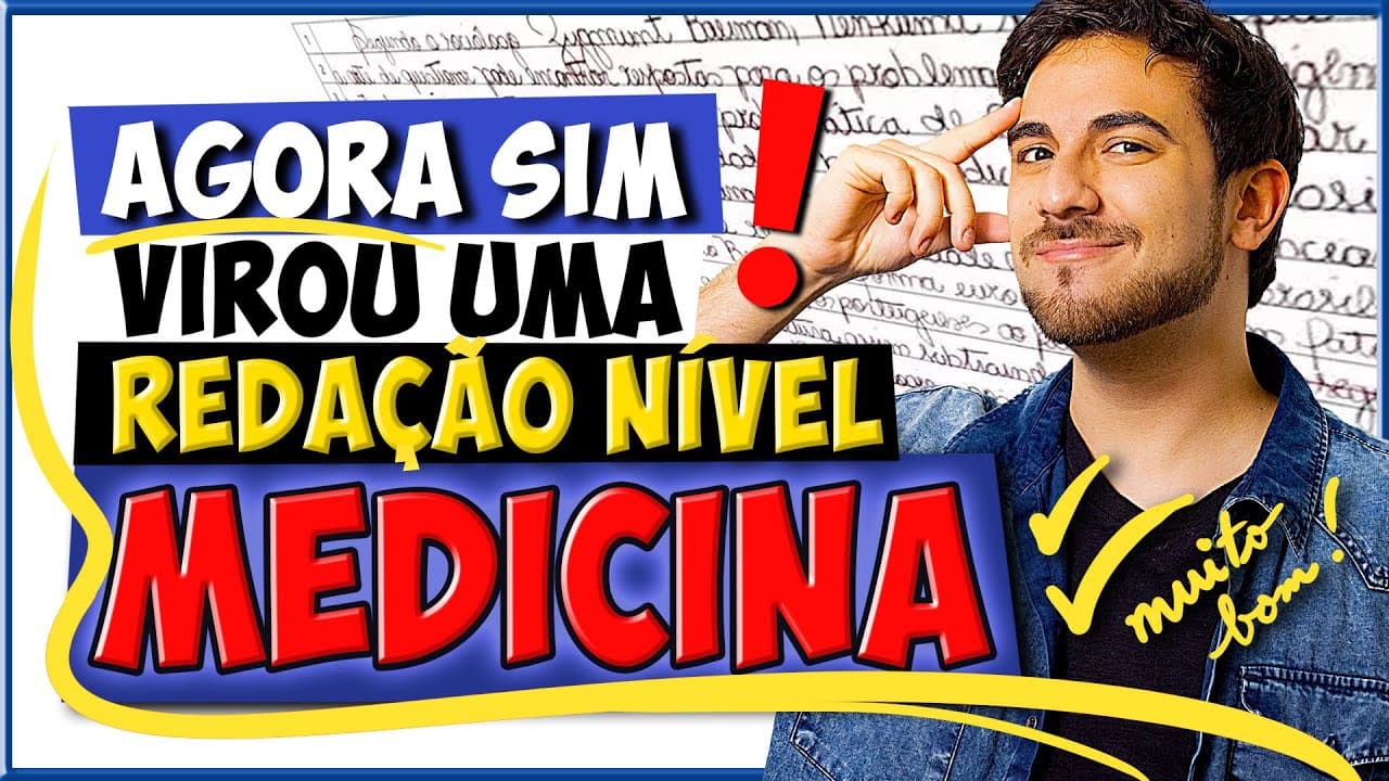 Thumbnail: 🥈 DE 880 PARA... 980!!! 🏆 Correção DETALHADA de REDAÇÃO PARA MEDICINA