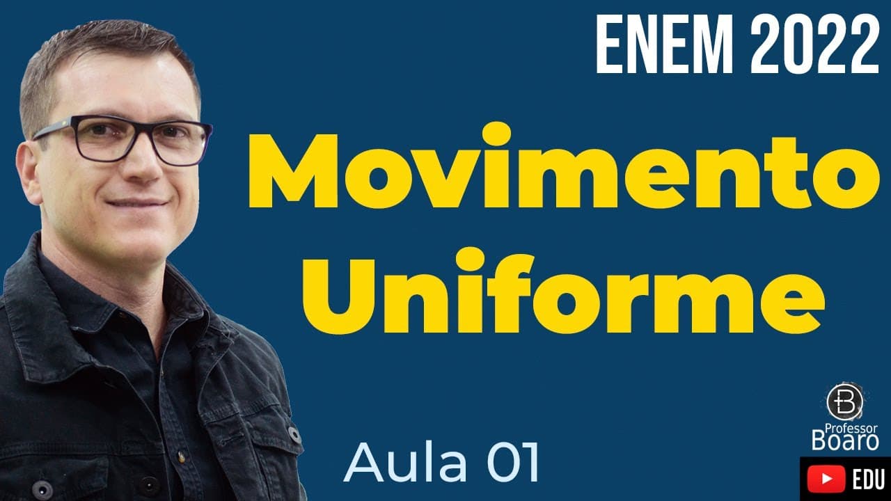 Thumbnail: VELOCIDADE MÉDIA E MOVIMENTO UNIFORME |  Cai TODO ano em TODO lugar e você vai aprender!