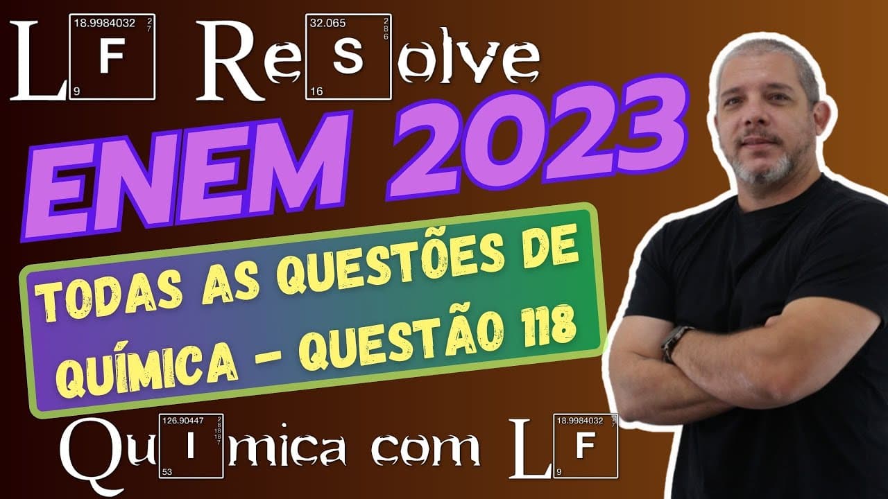 Thumbnail: Questão 118 ENEM 2023 A gasolina é uma mistura de hidrocarbonetos de cadeias saturadas contendo 8