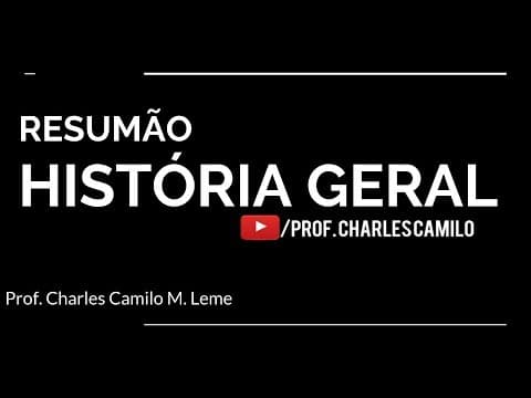 Thumbnail da aula: REVISA ENEM 2018 -  Resumão  História Geral