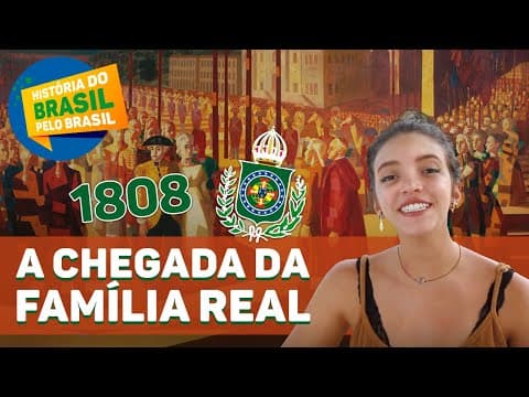 Thumbnail da aula: A VINDA DA CORTE EM 1808 - HISTÓRIA DO BRASIL PELO BRASIL Ep. 8 (Débora Aladim)