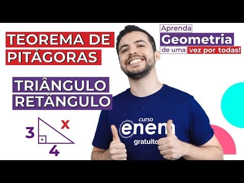 Thumbnail da aula: TEOREMA DE PITÁGORAS: relações no triângulo retângulo | Geometria Básica | Lucas Borguezan
