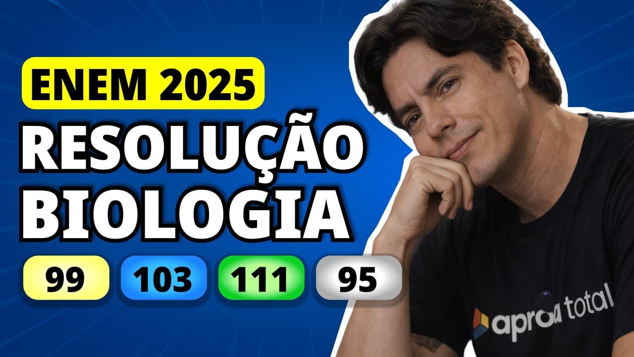 Thumbnail: ENEM 2025 BIOLOGIA – Questão 99 | A deficiência da enzima lipase ácida causa uma doença em que o