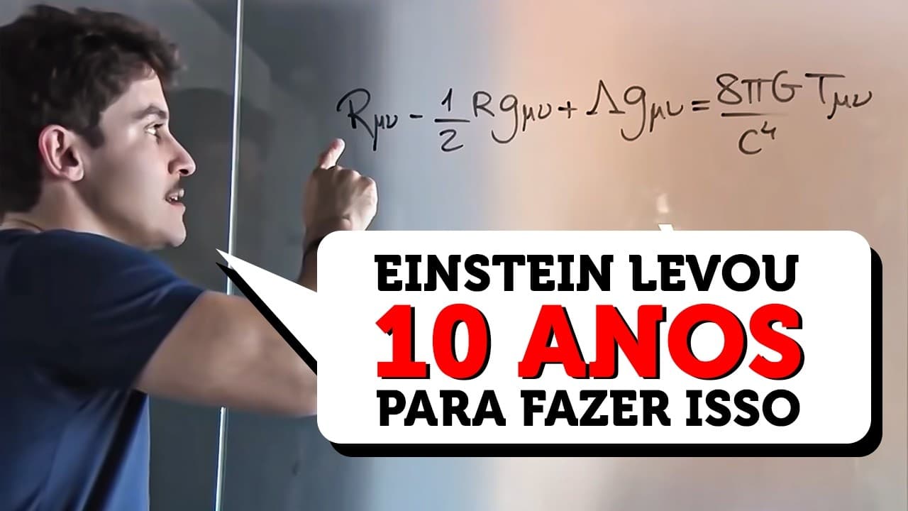 Thumbnail: A equação de campo de Einstein (Lições de Cálculo EP003)