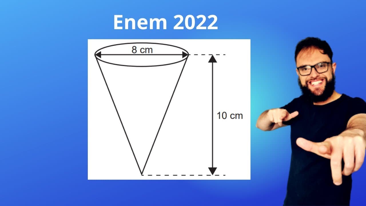 Thumbnail: enem 2022 - Cone - uma empresa produz e vende um tipo de chocolate...