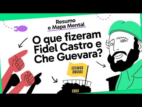Thumbnail da aula: REVOLUÇÃO CUBANA | QUER QUE DESENHE | MAPA MENTAL | DESCOMPLICA