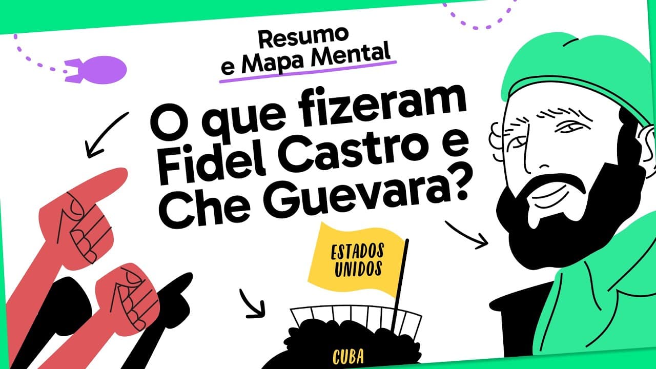 Thumbnail: REVOLUÇÃO CUBANA | QUER QUE DESENHE | MAPA MENTAL | DESCOMPLICA