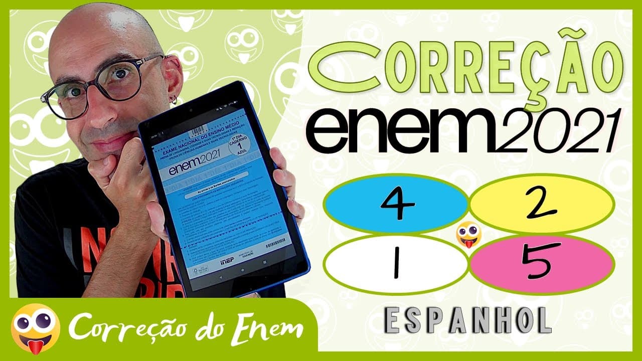 Thumbnail: [CORREÇÃO DO ENEM] Questão 4 (espanhol) - Enem 2021 - Prova azul ▷ Como las aguas a una piedra