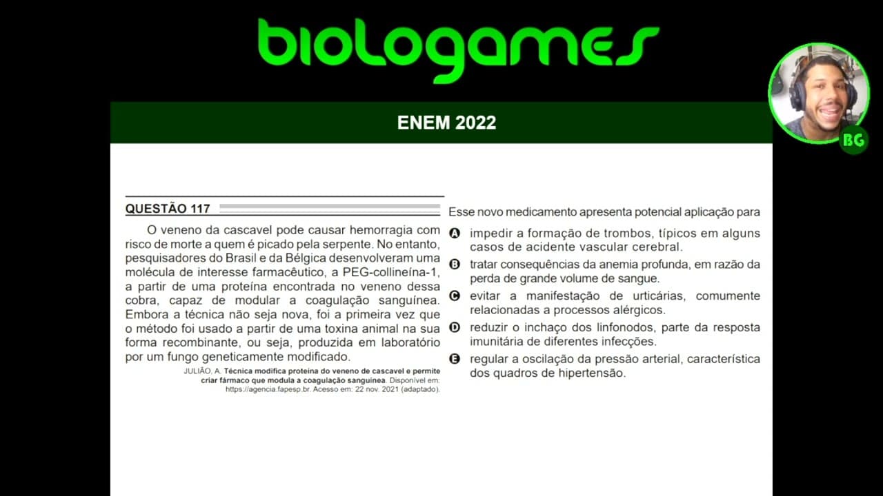 Thumbnail: ENEM 2022 - PROVA ROSA - Questão 117
