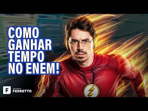 Thumbnail da aula: COMO GANHAR TEMPO NAS QUESTÕES DE EXATAS NA PROVA DO ENEM⚡