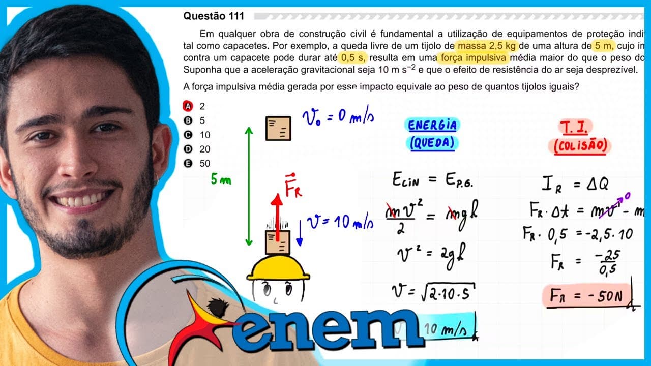 Thumbnail: ENEM 2019 - Em qualquer obra de construção civil é fundamental a utilização de equipamentos de prote