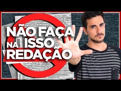 Thumbnail da aula: Os 5 ERROS que as Pessoas mais Cometem na REDAÇÃO