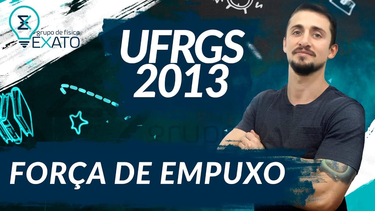 Thumbnail: RESOLVIDA - (UFRGS – 2013) Uma esfera maciça de aço está suspensa em um dinamômetro, por meio ...