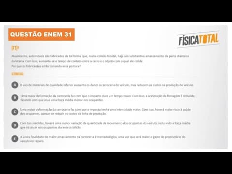 Thumbnail da aula: Lista 04 EXEMPLO 31 Força Média | Teorema do Impulso