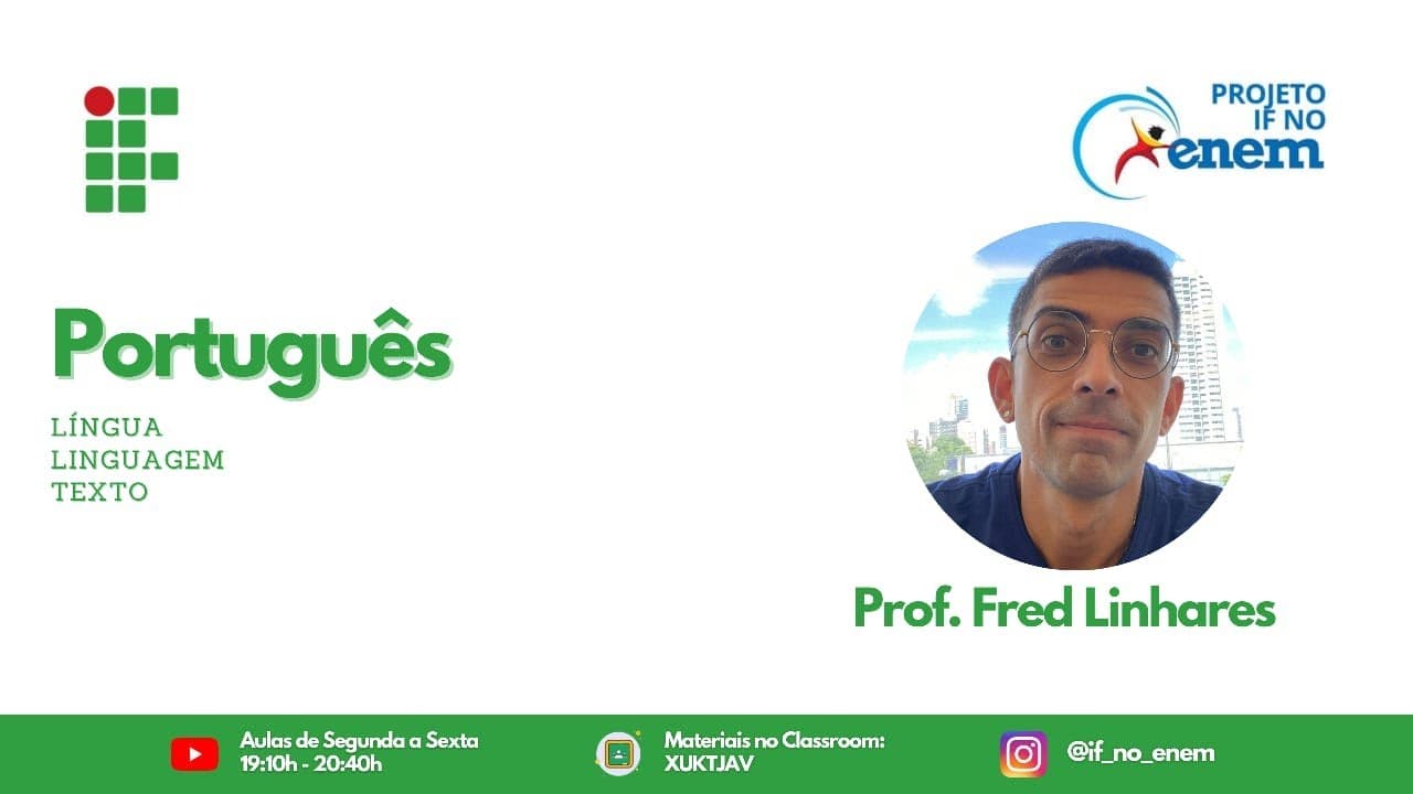 Thumbnail: Português com Prof. Fred Linhares (19/05/22)