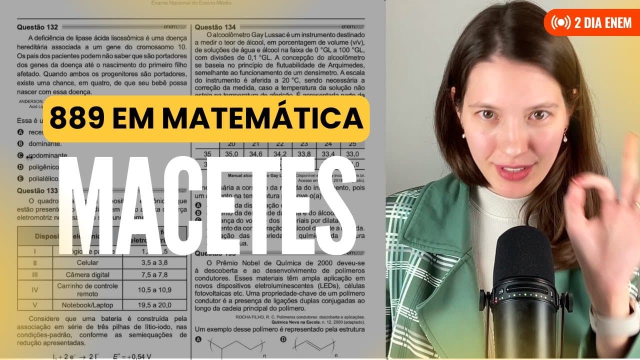 Thumbnail: 😱 Tricks to ACE the ENEM exam: Math and Natural Sciences (Item Response Theory, trick questions, ...