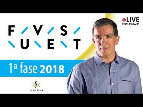 Thumbnail da aula: Fuvest 2018 primeira fase - V 09 - Na figura A e B representam duas placas metálicas