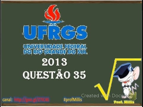 Thumbnail da aula: Ufrgs 2013 Q35 Sequencia de triângulos: Progressão Geométrica - soma infinita
