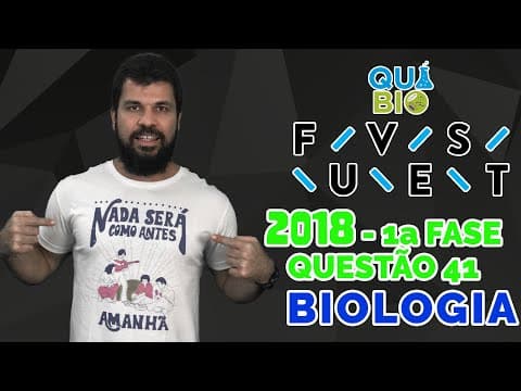 Thumbnail da aula: FUVEST 2018 - Questão 41 - Células de embrião de drosófila (2n=8), que estavam em divisão foram trat