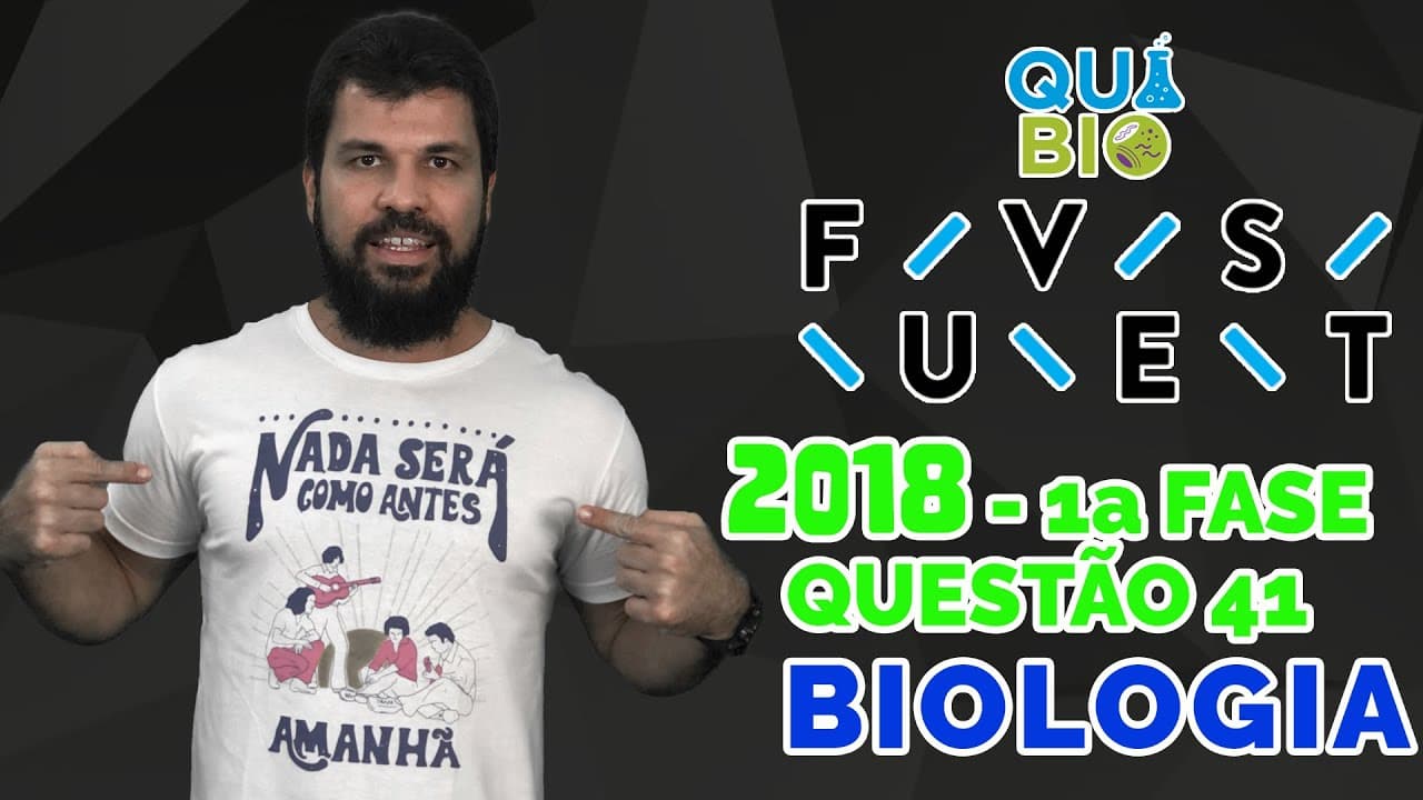 Thumbnail: FUVEST 2018 - Questão 41 - Células de embrião de drosófila (2n=8), que estavam em divisão foram trat