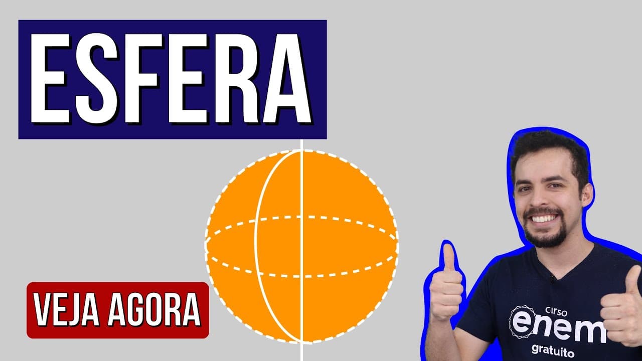 Thumbnail: ESFERA: como resolver as questões | RESUMO DE MATEMÁTICA ENEM Professor Lucas Borguezan