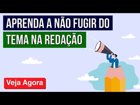 Thumbnail da aula: COMO NÃO FUGIR DO TEMA DA REDAÇÃO DO ENEM | Daniela Garcia - Curso Enem Gratuito