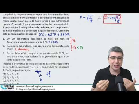 Thumbnail da aula: Fuvest 2020 | Lançamento horizontal e Pêndulo Simples | Correção/Resolução comentada