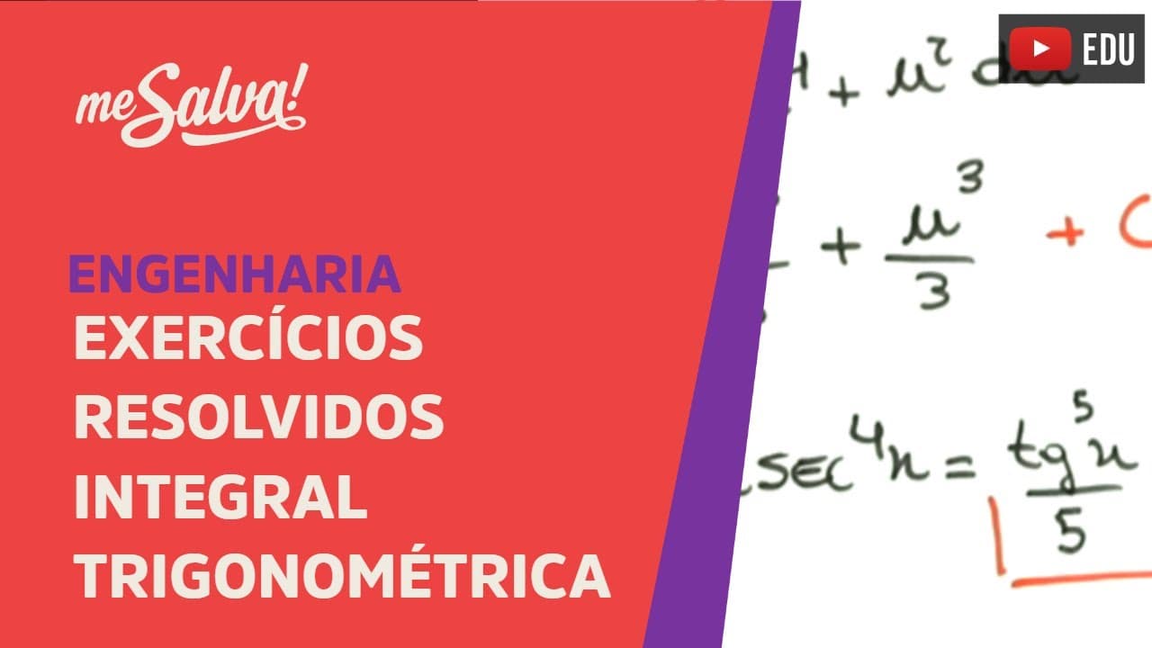 Thumbnail: Me Salva! Exercícios Resolvidos de Cálculo I -  EXINT25 - Integral Trigonométrica III
