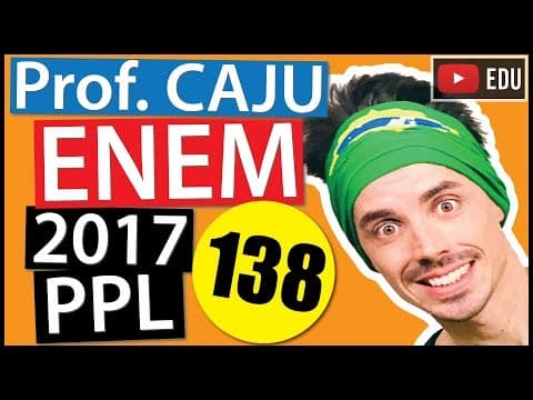 Thumbnail da aula: [ENEM 2017 PPL] 138 📒  ESCALA Numa tarefa escolar, um aluno precisava fazer a planta baixa de sua