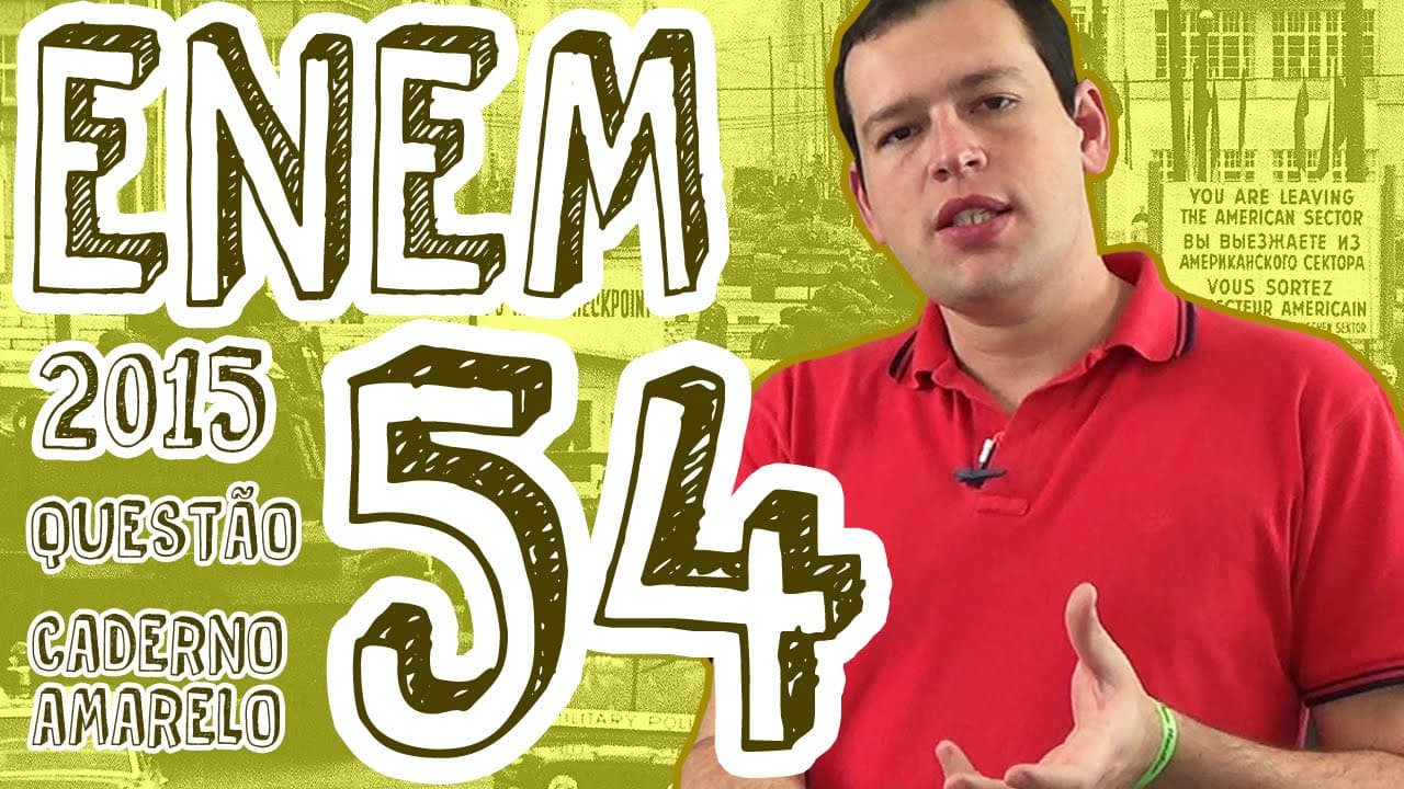 Thumbnail: ENEM 2015 - Questão 54 (Caderno Amarelo)
