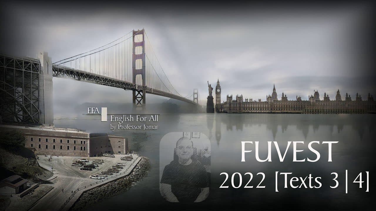 Thumbnail: FUVEST - 2022 - Texts 3 & 4 - Alone - Do you mind - Professor Jomar - English Exams - Text and Tests