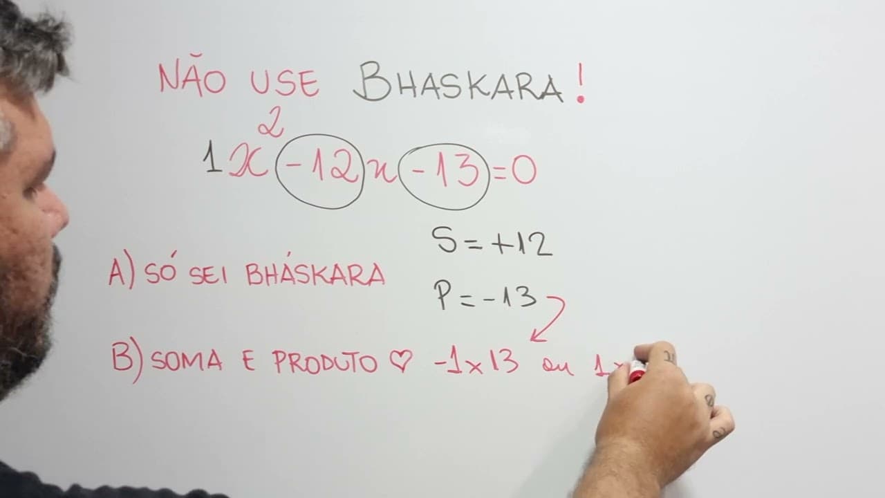 Thumbnail: 🔥 HELP MATEMÁTICA BÁSICA -  Não use Bhaskara  #374