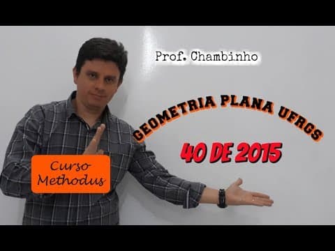 Thumbnail da aula: questão 40 de 2015 matemática UFRGS - Considere o hexágono regular ABCDEF, no qual foi traçado