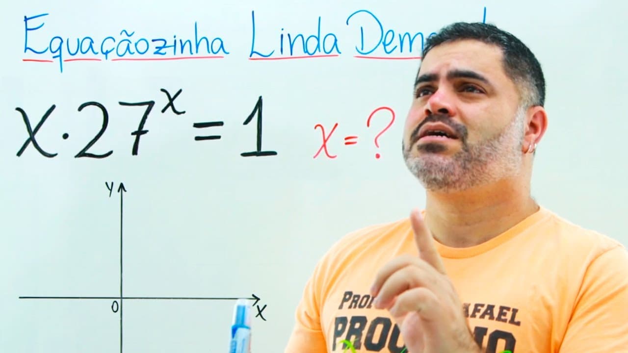 Thumbnail: CLIQUE E SURPREENDA-SE com a Beleza do RACIOCÍNIO ALGÉBRICO dessa EQUAÇÃO LINDA!