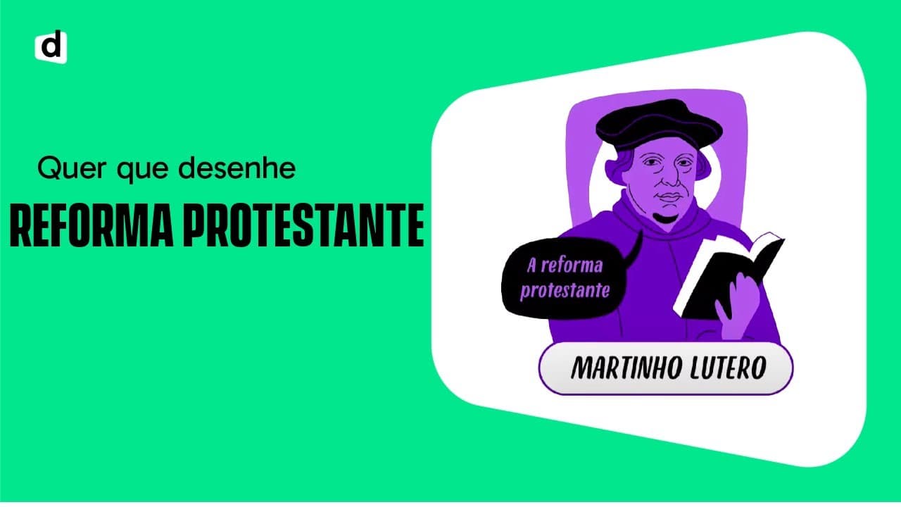 Thumbnail: REFORMA PROTESTANTE | HISTÓRIA | QUER QUE DESENHE?