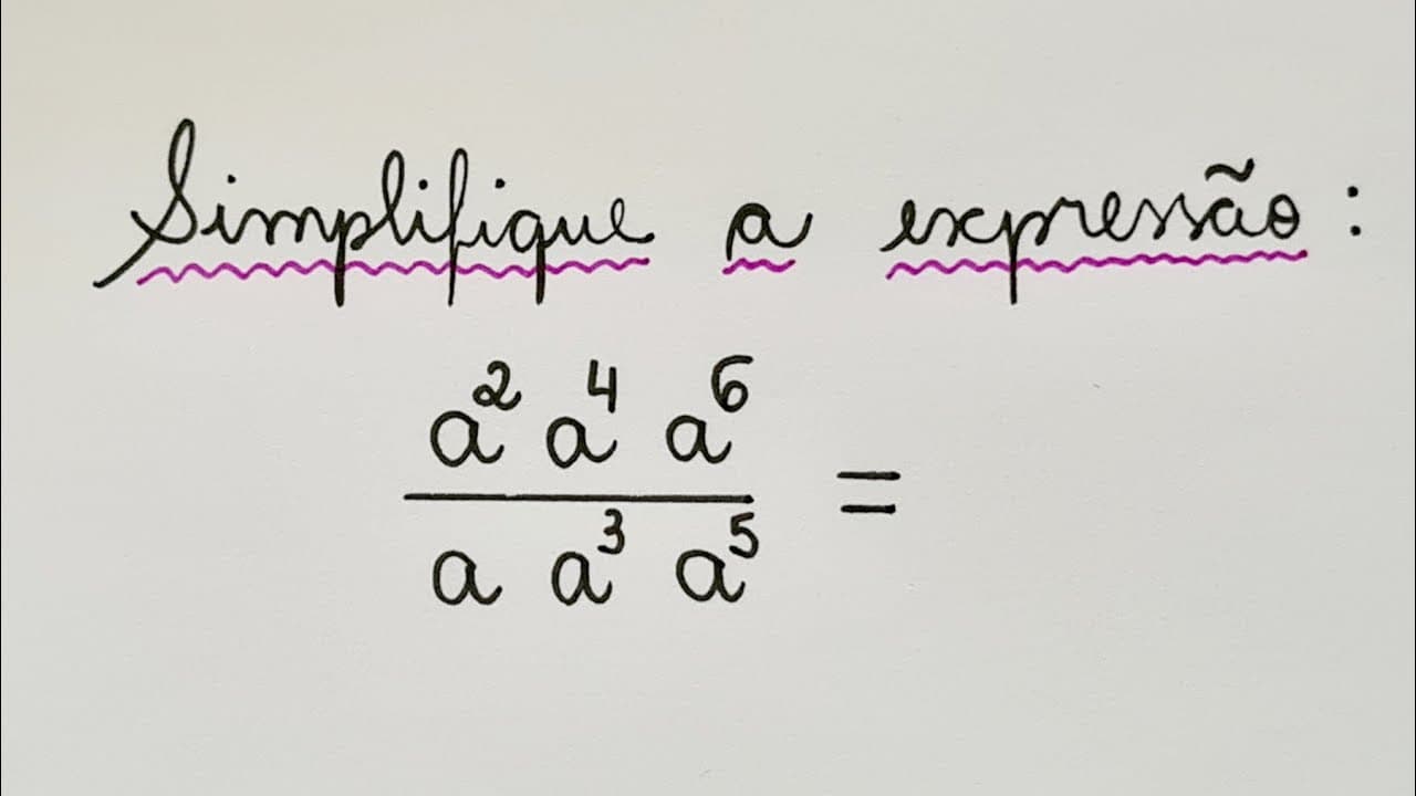 Thumbnail: ⭐ Expressão Algébrica -  Simplificação - Professora Angela Matemática