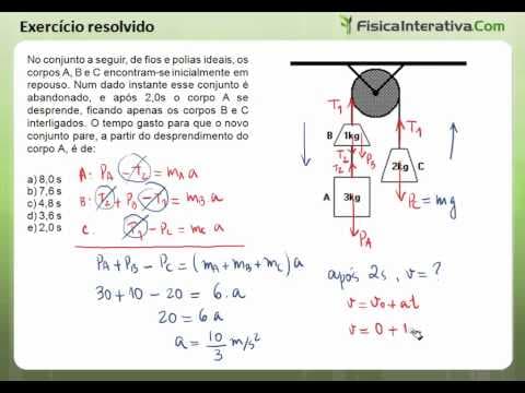 Thumbnail da aula: Leis de Newton e MRUV - Exercício resolvido 6