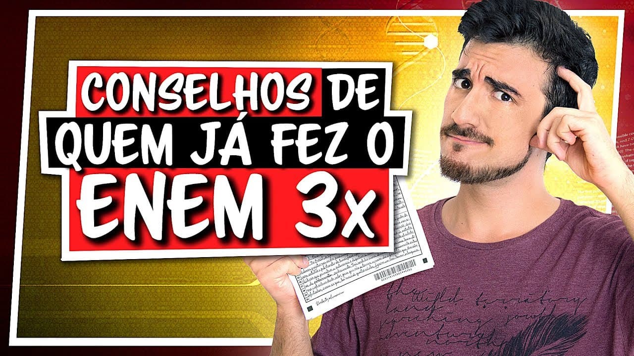Thumbnail: Dicas sinceras para quem já fez o ENEM antes || O que aprendi com 3 ENEMs
