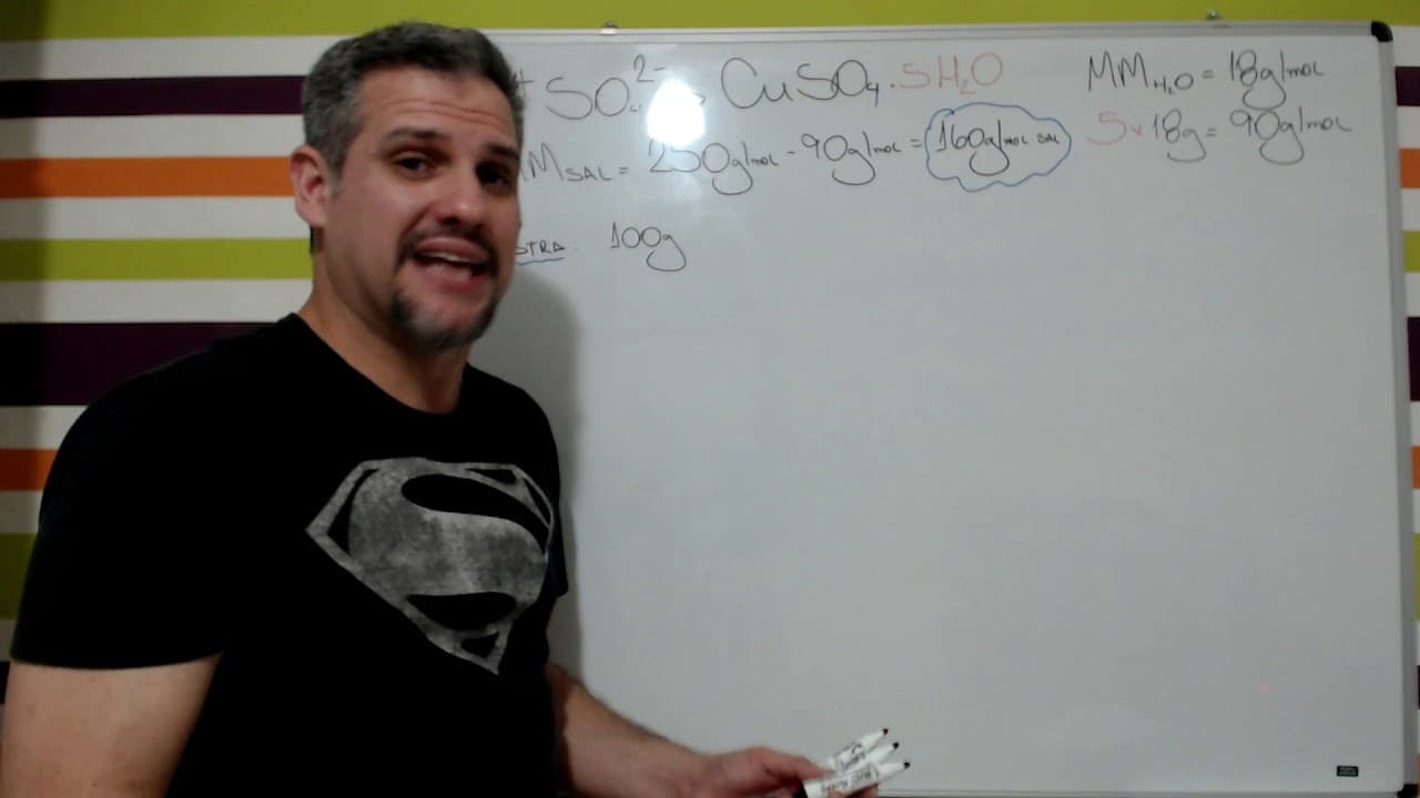 Thumbnail: Prosa com Química - Resolução Exercício 68 Unicamp - 2018