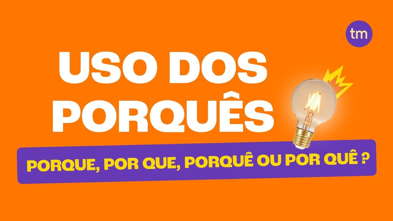 Thumbnail: PORQUÊS: Truques para Nunca Mais Errar