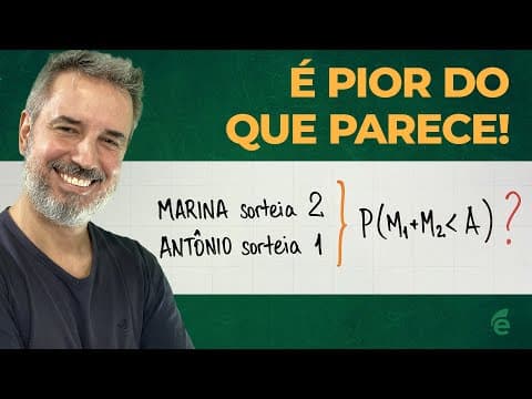 Thumbnail da aula: Uma questão de probabilidades nível HARD! [Horizontal]