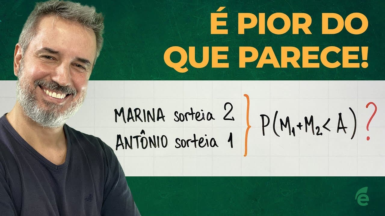Thumbnail: Uma questão de probabilidades nível HARD! [Horizontal]