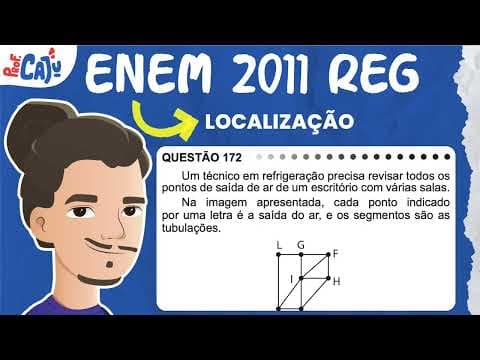 Thumbnail da aula: [ENEM 2011] 172 📘 LOCALIZAÇÃO Um técnico em refrigeração precisa revisar todos os pontos de saída de