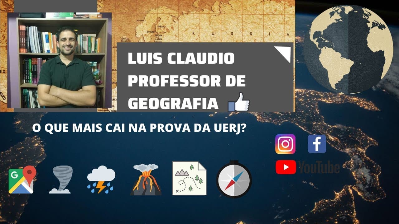 Thumbnail: O QUE MAIS CAI NA PROVA DE GEOGRAFIA DA UERJ?