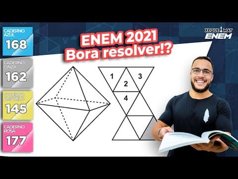 Thumbnail da aula: 🟣 Questão 168 - Caderno Azul | Geometria Espacial | MATEMÁTICA ENEM 2021