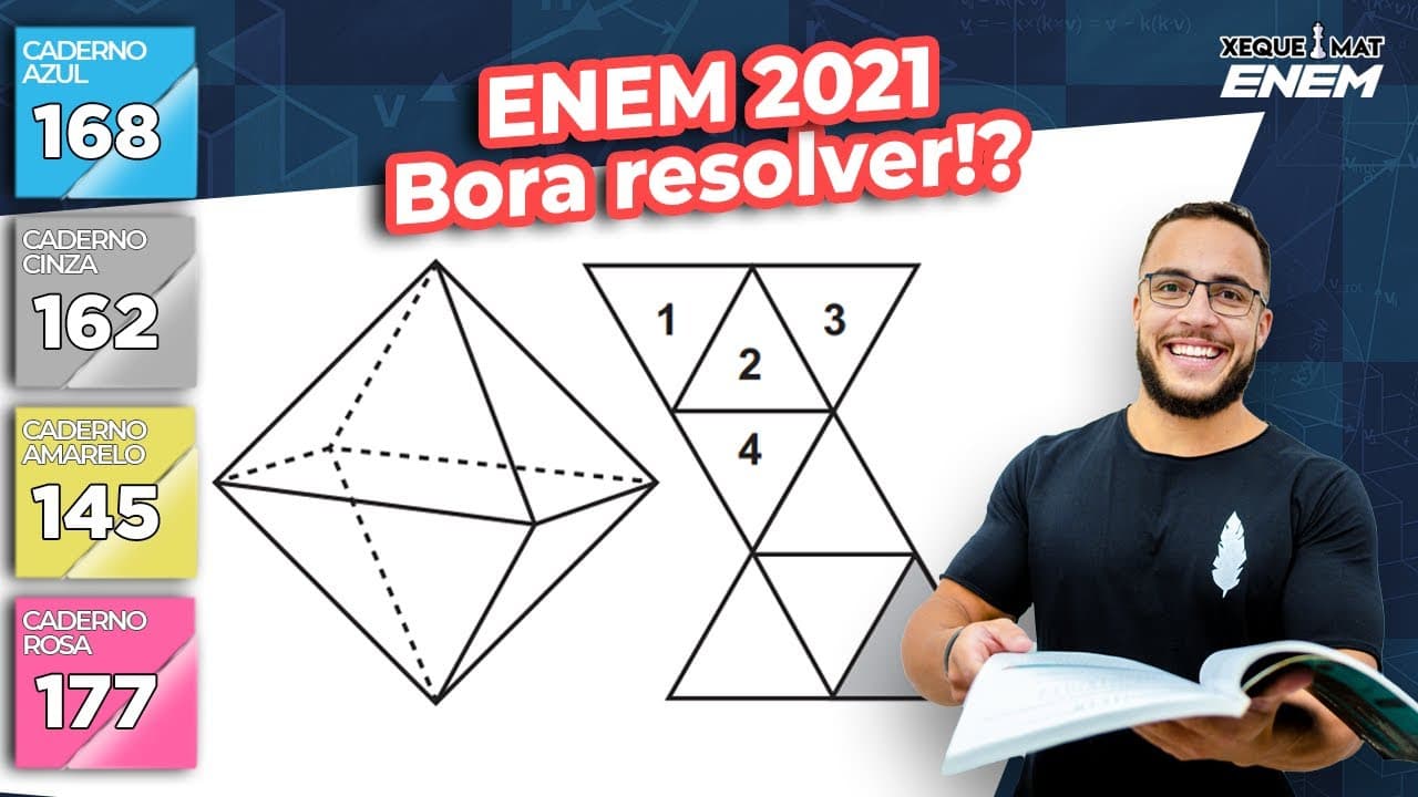 Thumbnail: 🟣 Questão 168 - Caderno Azul | Geometria Espacial | MATEMÁTICA ENEM 2021
