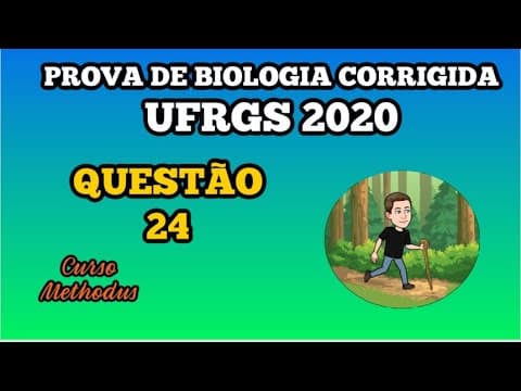 Thumbnail da aula: 24 de 2020 da prova de biologia da UFRGS Assinale a alternativa que apresenta exemplos de interações