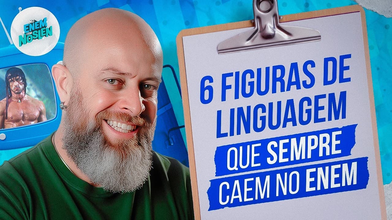 Thumbnail: FIGURAS DE LINGUAGEM mais COBRADAS NO ENEM + EXERCÍCIOS