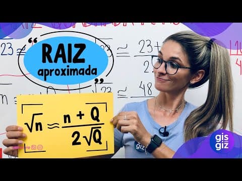Thumbnail da aula: RAIZ QUADRADA APROXIMADA | RAIZ QUADRADA NÃO EXATA |  \Prof. Gis/