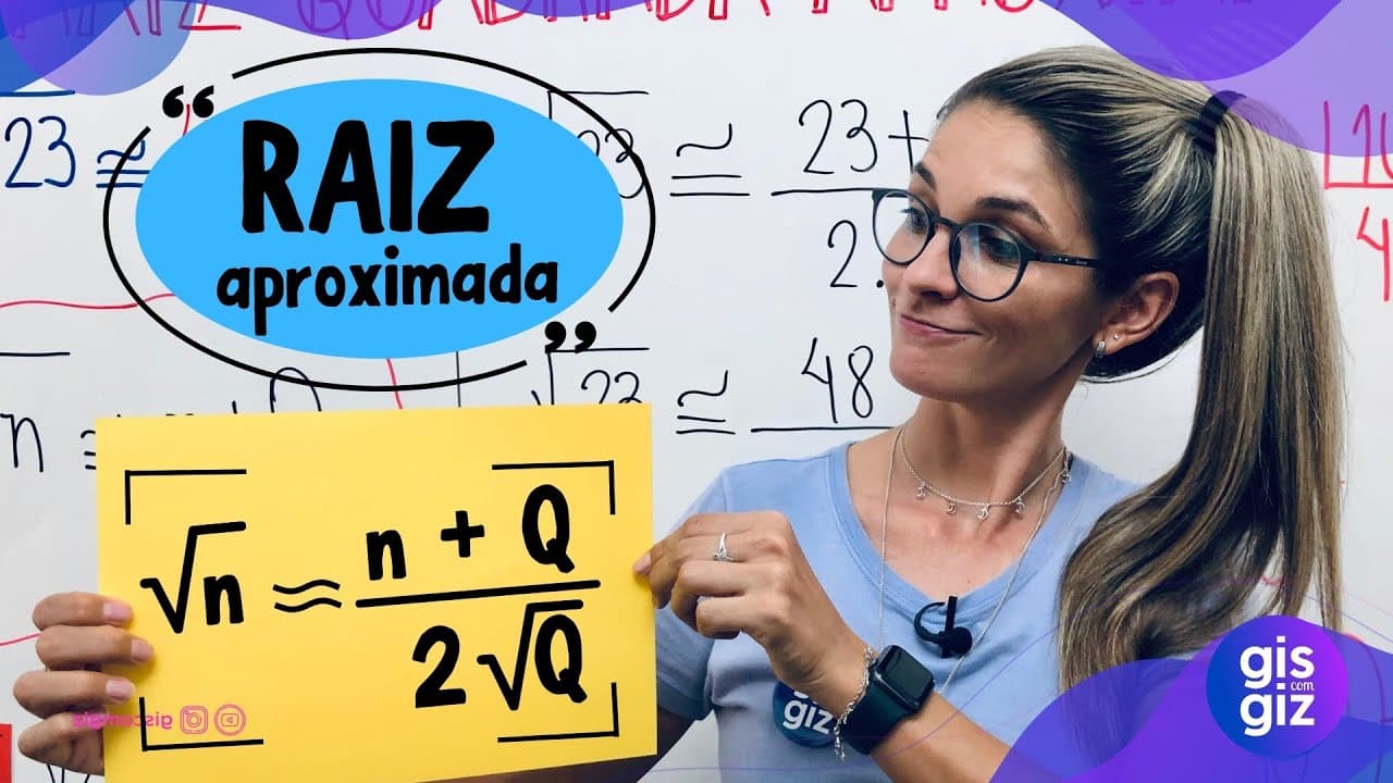 Thumbnail: RAIZ QUADRADA APROXIMADA | RAIZ QUADRADA NÃO EXATA |  \Prof. Gis/